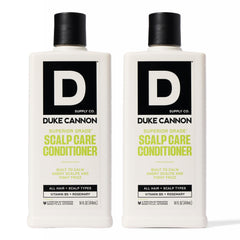 Duke Cannon scalp care conditioner bottle front view for hydrated hair
