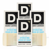 Duke Cannon Soft Side Hydrating Brick closeup showing moisture-rich formula for dry skin
