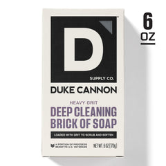 Duke Cannon Sulfate-free formula bar cleanses gently.
