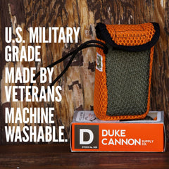 Duke Cannon Tactical Scrubber 550 mil-spec paracord keeps soap elevated