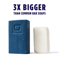 Duke Cannon three-pack display showing value and bold masculine grooming