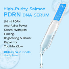 Dumie Salmon DNA PDRN serum single-use tubes ready for on-the-go hydration