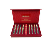 Dumont Nitro Discovery Set bottles arranged for easy on-the-go fragrance exploration