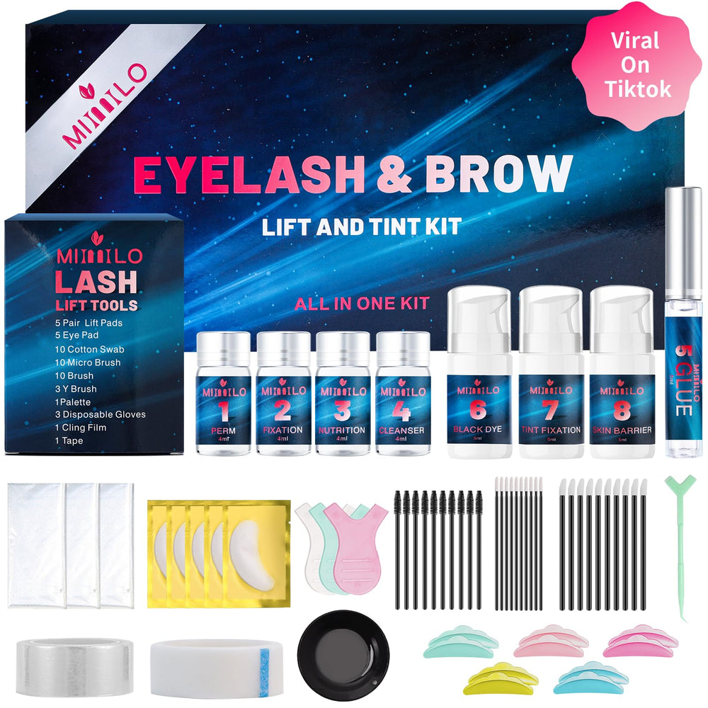Duoffanny lash lift kit with 63 pieces for easy at-home use