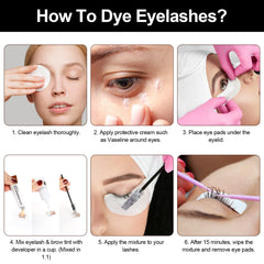 Duoffanny Lash Color Kit brow color formula swatches for natural tint and easy control