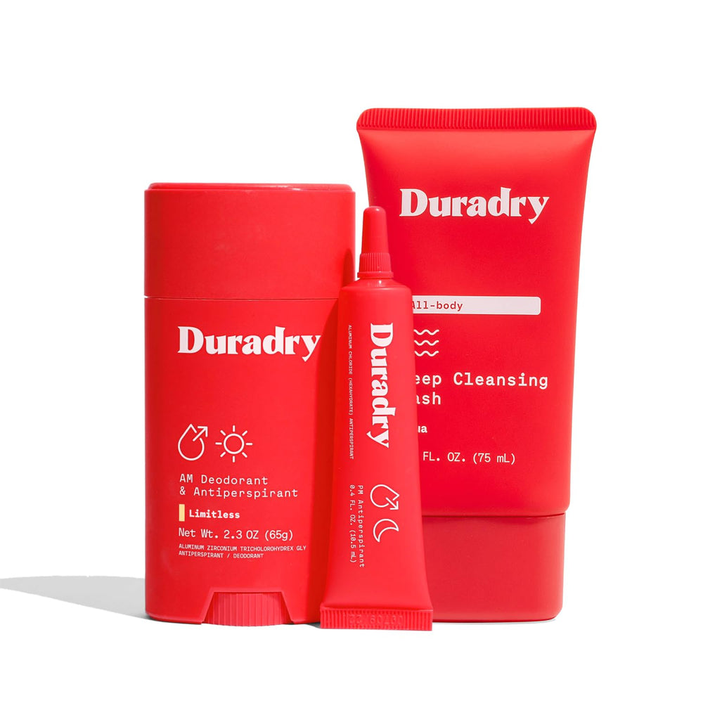 Duradry 3-Step Antiperspirant Stick provides all-day sweat protection.