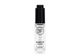 Duraline Makeup Fixer bottle closeup highlighting portable, transparent formula for waterproofing.
