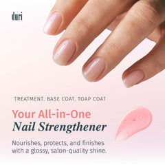 Duri Rejuvacote 1 applying coat demonstrates daily use for healthier nails.