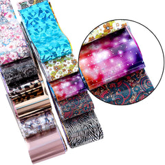 Duufin white lace nail foils for delicate nail art