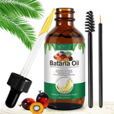 Dvoevivh Batana Oil amber bottle offers pure nourishment for dry hair.