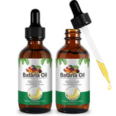 Dvoevivh Batana Oil bottle on shelf offering pure, chemical-free hair nourishment.
