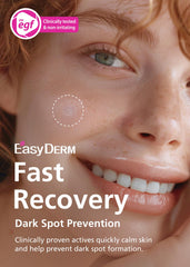 Back view of DWEasyDerm Easyderm patch pack with resealable design