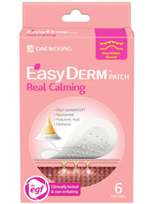 DWEasyDerm Real Calming Microdart Patches pack shot for quick, discrete blemish relief.