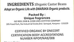 Dwaraka Castor Oil digestion-use image suggests gentle support for digestion with moderation.