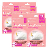 DWEasyDerm Easyderm Real Calming Patch 6-pack on skin, soothing blemish-prone areas.