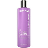 Dye Dyed The Perfect Blonde Purple Toning Conditioner bottle neutralizes brassiness and adds shine