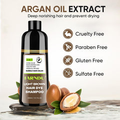 DYEING 221 BC Farndu light brown application on dry hair for a mess-free color