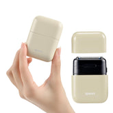 DynaCare mini steel pocket-design razor ideal for on-the-go grooming.