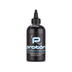 Dynamic Color Co Proton stencil primer bottle demonstrates long-lasting transfer.