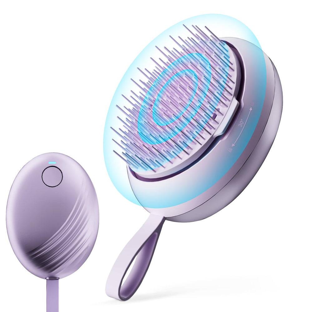 DYUHOOAO scalp massager purple front view for relaxing head massage