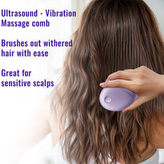 DYUHOOAO scalp massager purple side view showcasing ergonomic design