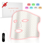 DZAVOK Red Light Therapy Mask front view with 400 LEDs for at-home skincare.