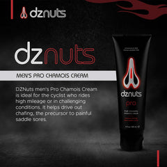 Dznuts Pro Chamois Cream packaging on display for easy purchase
