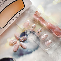 DZPGUONIZ kit image showing mini file and jelly glue stickers for easy application.