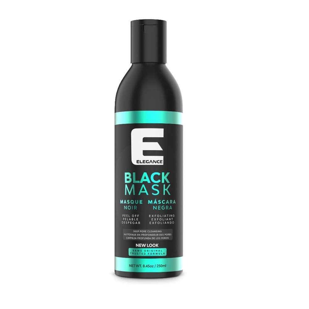 E Elegance Charcoal Peel-Off Mask jar shows purifying action for clearer pores