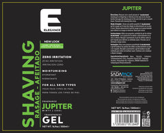 E Elegance minty Jupiter fragrance provides a refreshing, cooling shave experience.