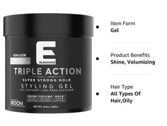 E Elegance Moon Fragrance adds extreme volume for fuller, bouncier hair.