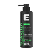 E Elegance transparent shaving gel clarity enables precise shaving with visible blade paths.