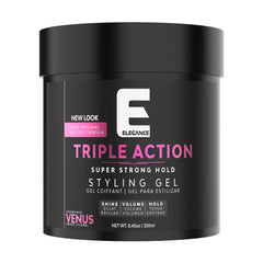 E Elegance Venus Gel strong hold keeps your hairstyle in place all day