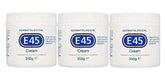 E45 Dermatological Cream jar for daily moisture and dry skin care.