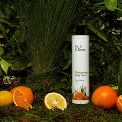Each & Every sensitive skin body wash citrus vetiver pump enables easy, mess-free dispensing.