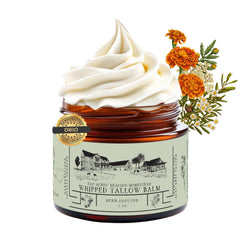 EAP ACRES whipped tallow balm jar, unscented for sensitive skin.