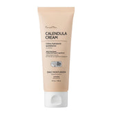 Earnest Mom Calendula Cream tube application demonstrates soothing hydration for sensitive skin