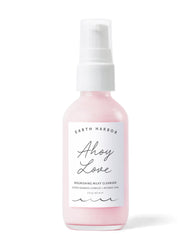Earth Harbor AHOY LOVE cleanser bottle demonstrates gentle cleansing without stripping moisture