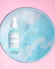 Earth Harbor Cloudburst botanical ingredients close-up hinting at balancing botanicals for clearer skin.