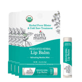 Earth Mama medicated lip balm set packaging for on-the-go lip care
