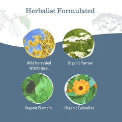 Calendula flowers featured in Earth Mama sitz bath for gentle care.