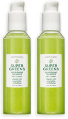 Earth To Skin Super Greens face cleanser bottle shows vitamin rich formula for daily use