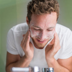Earth To Skin Super Greens cleanser pump demonstrates easy dispensing