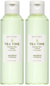 Earth To Skin Tea Time Green Tea Toner bottle purifies and refreshes skin.