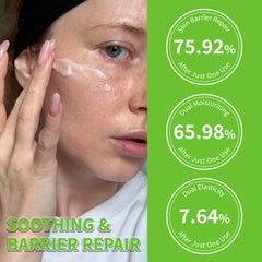 EARTHAT Panthenol Cream hyaluronic acid layers illustrate deep, refreshing moisture.