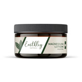 Earthley Wellness Magnesium Lotion bottle, lavender scent, promotes bedtime relaxation