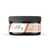 Earthley Wellness Sun Soothe jar close-up showing gentle, all ages after sun care for redness relief.