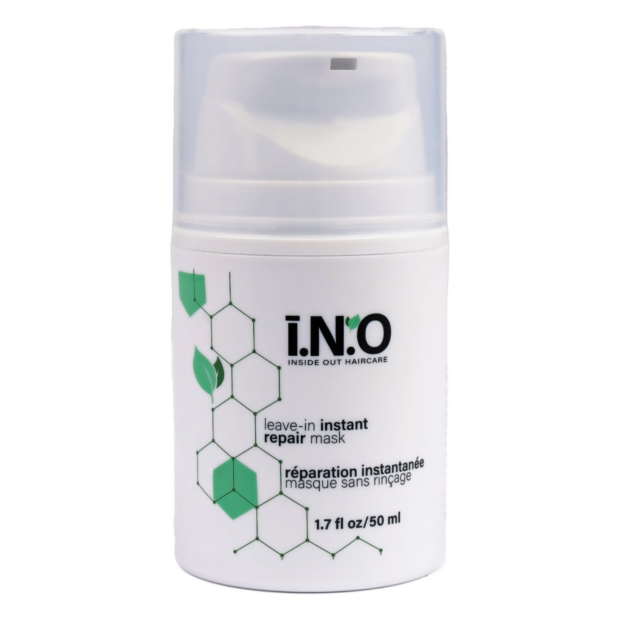 Earthly Body Inside Out Mask bottle close-up highlighting nourishment for shine.