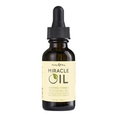 Earthly Body Miracle Oil bottle highlighting natural hydration for everyday skin care.