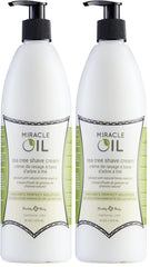 Earthly Body Miracle Oil Shave Cream bottle for a smooth, close shave.